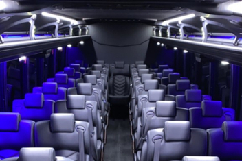 Mount Pleasant Charter Bus Interior