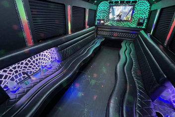 Mount Pleasant Limo Bus Interior