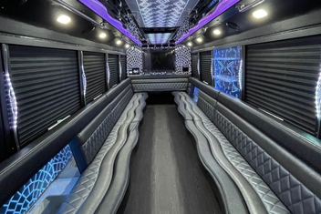 Mount Pleasant Party Bus Interior